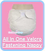 Cuddlz All In One Velcro Fastening Padded Nappies Diapers For Adults