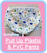 Cuddlz Pull Up Plastic PVC Pants For Adults