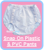 Cuddlz Snap On Plastic PVC Pants For Adults
